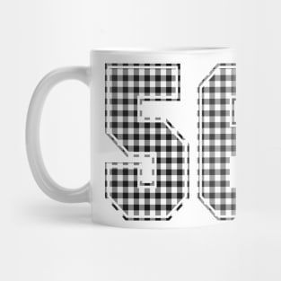 Plaid Number - 56 - Dark Mug